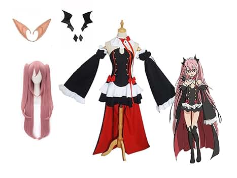 【フルセット】終わりのセラフ おわセラ クルル・ツェペシ コスプレ衣装 ウィッグ 初獣猫 終わりのセラフ クルル・ツェペシ コスプレ 衣装